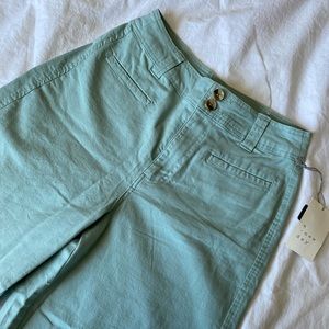 High rise wide leg pants